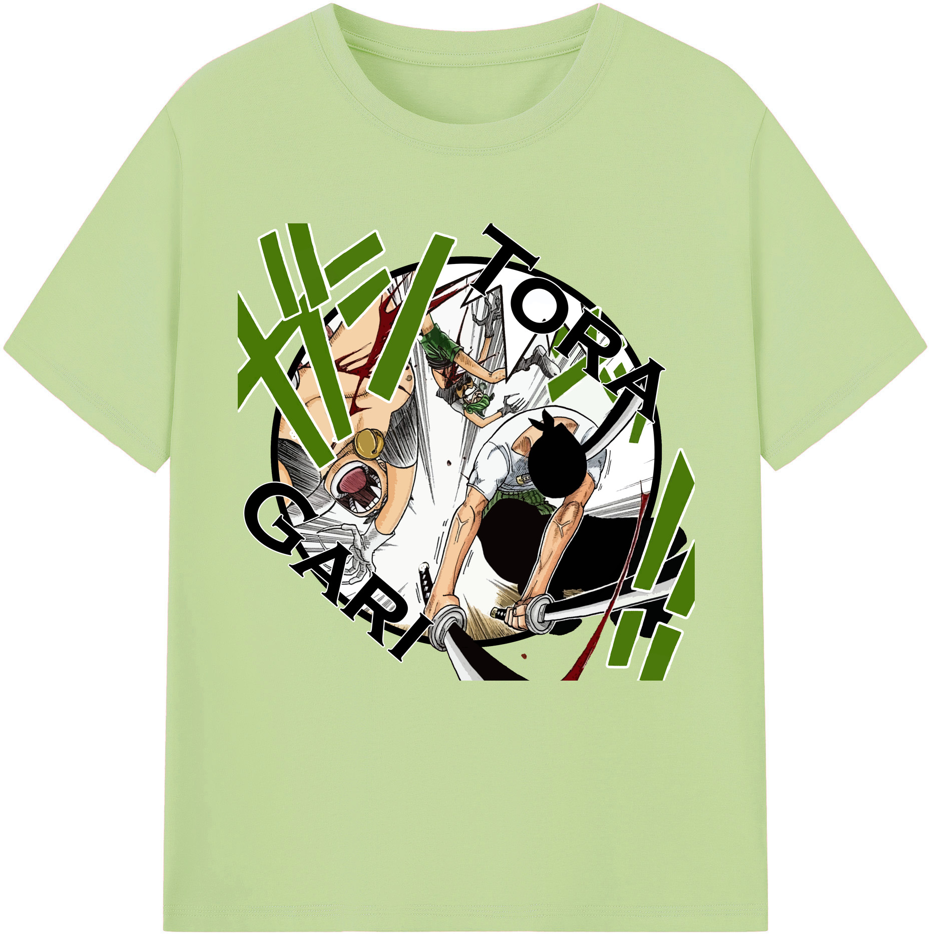 （画像用） ワンピース ロロノア・ゾロ ONE PIECE Roronoa Zoro 綿100％半袖Tシャツ（フロントプリント）